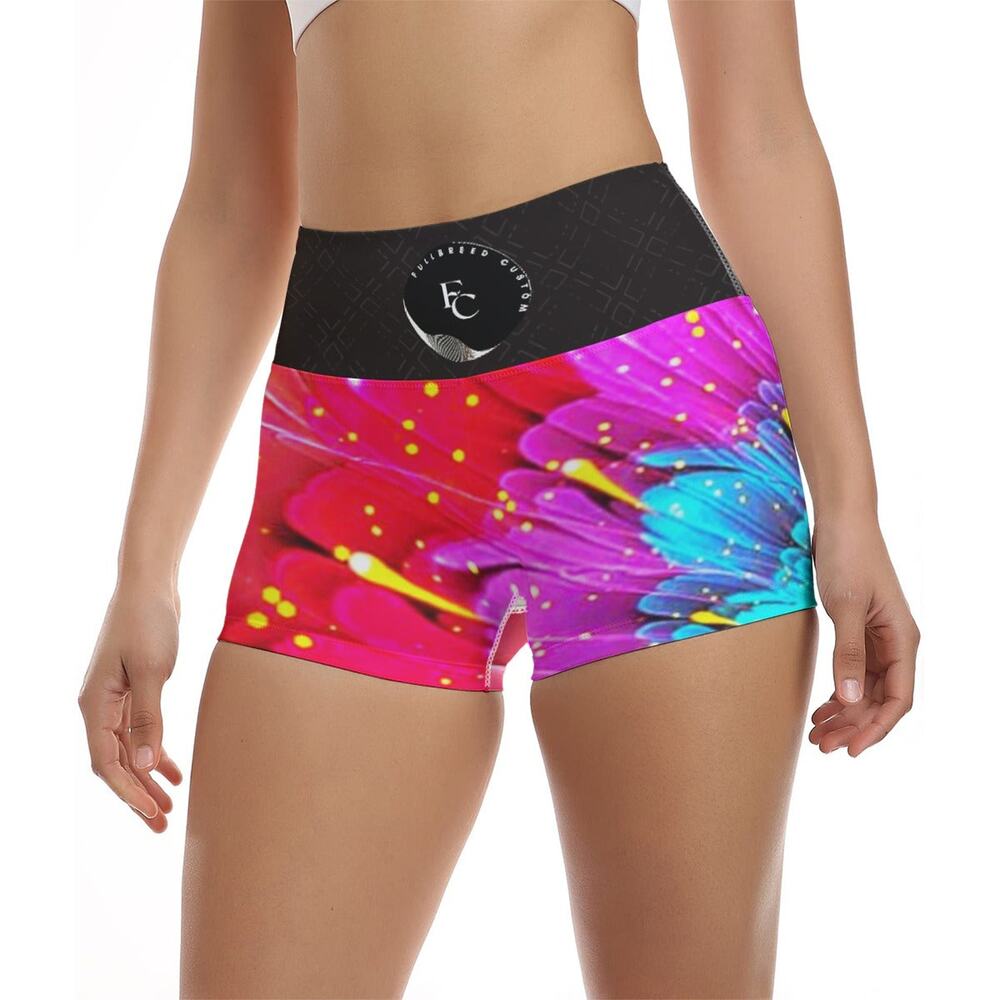 Kokorepublic  Print Women's Ultra-Short Yoga Shorts